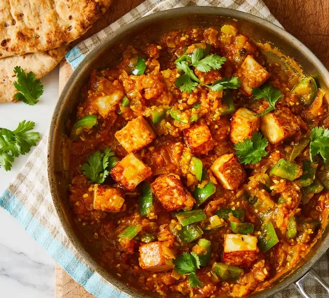 Palak paneer dish at Chacha Wow East Indian restaurant in Winnipeg